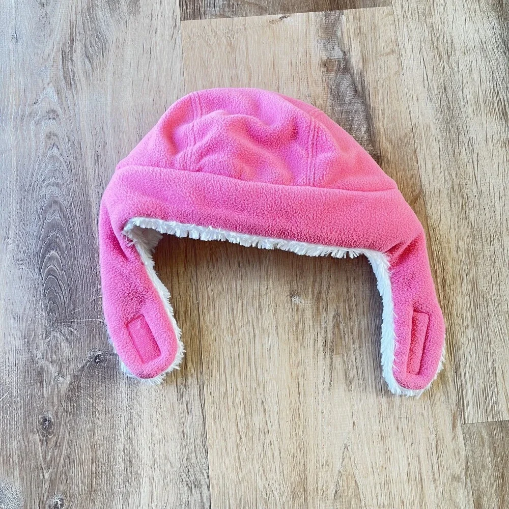 Carhartt Infant Beanie Pink Sherpa Ear Flap Fleece Lined Warm Outdoor Hat